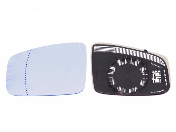 Acessar a peça Vidro + suporte do espelho retrovisor esquerdo, asférico, vidro azul, térmico (a partir de de 2010)