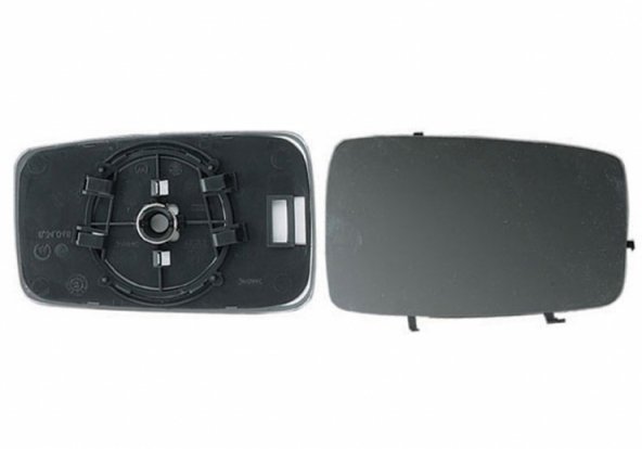 Acessar a peça Vidro com suporte direito convexo