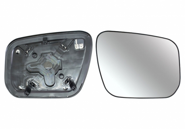 Acessar a peça Vidro + suporte do espelho retrovisor direito, convexo, aquecido