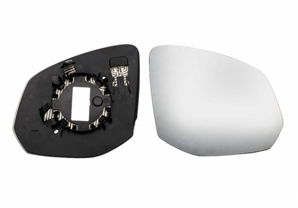 Acessar a peça Vidro + suporte do espelho retrovisor direito, convexo, aquecível