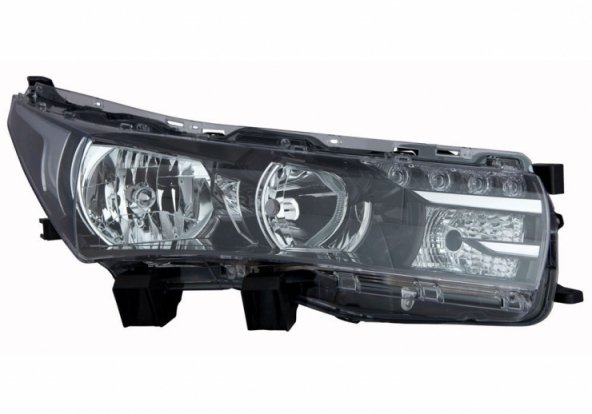 Acessar a peça Farol elétrico direito, preto, LED, H11+HB3