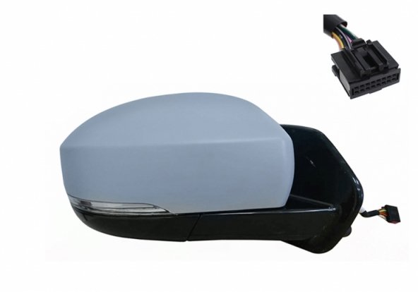 Acessar a peça Espelho retrovisor elétrico direito, convexo, aquecido, preparado, com indicador (6 pinos)