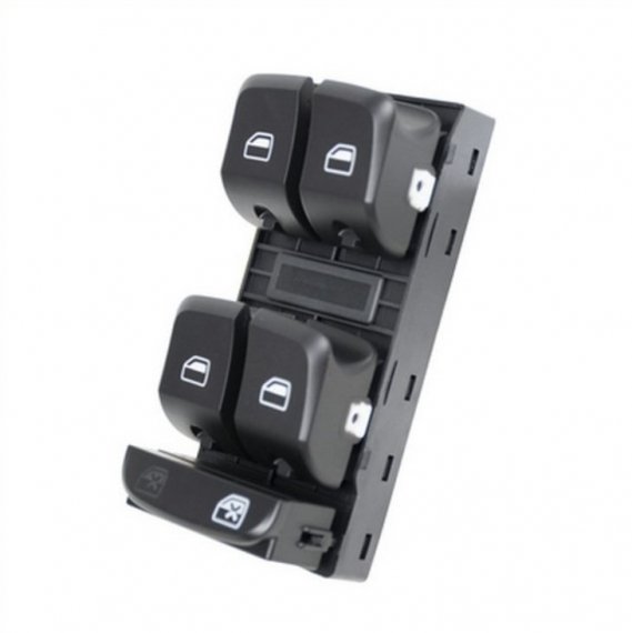 Acessar a peça Painel 4 interruptores dos vidros eléctricos, porta frente esquerda, preto (10 pinos)