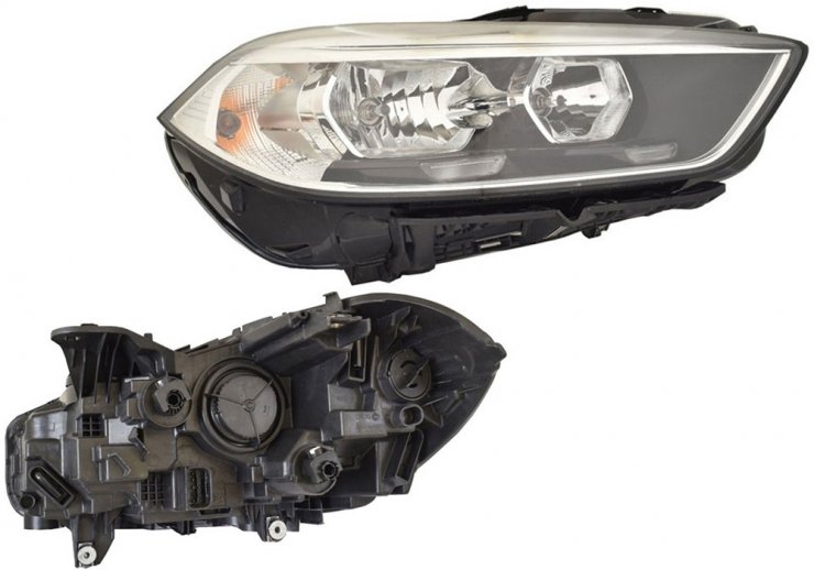 Acessar a peça Farol elétrico direito, LED, H7+H7 (motor)