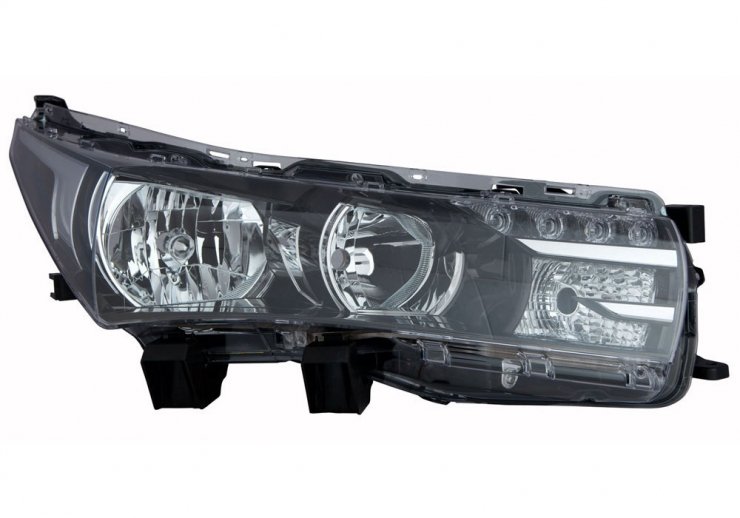 Acessar a peça Farol elétrico direito, preto, LED, H11+HB3