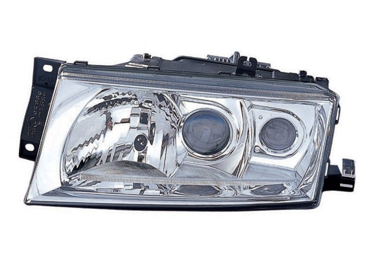 Acessar a peça Farol elétrico esquerdo, xénon D2S+H1+H3