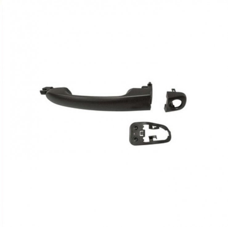 Acessar a peça Puxador exterior frente esquerda, preta, orifício chave (Mod. Active)