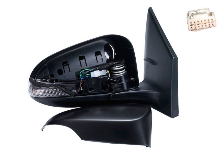 Acessar a peça Espelho retrovisor elétrico direito, convexo, aquecido, preparado, com indicador (7 pinos)