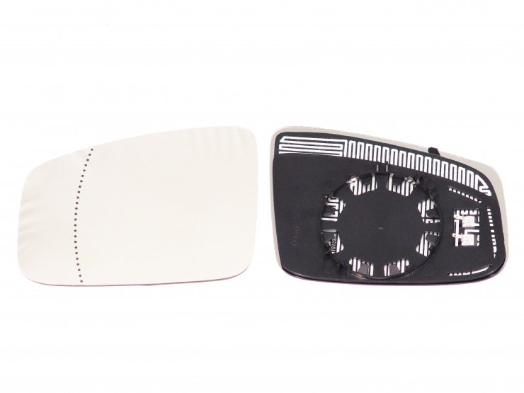Vidro + suporte do espelho retrovisor esquerdo, asférico, aquecido (a partir de 2010) RENAULT-ESPACE-GRAND ESPACE pour RENAULT ESPACE  pour RENAULT ESPACE