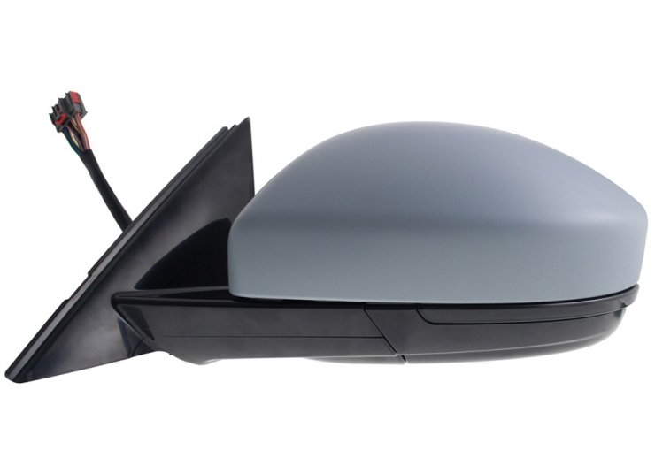 Espelho retrovisor elétrico esquerdo, convexo, aquecido, preparado, com indicador, sonda, cortesia, LED (9 pinos)  pour JAGUAR E-PACE  pour JAGUAR E-PACE