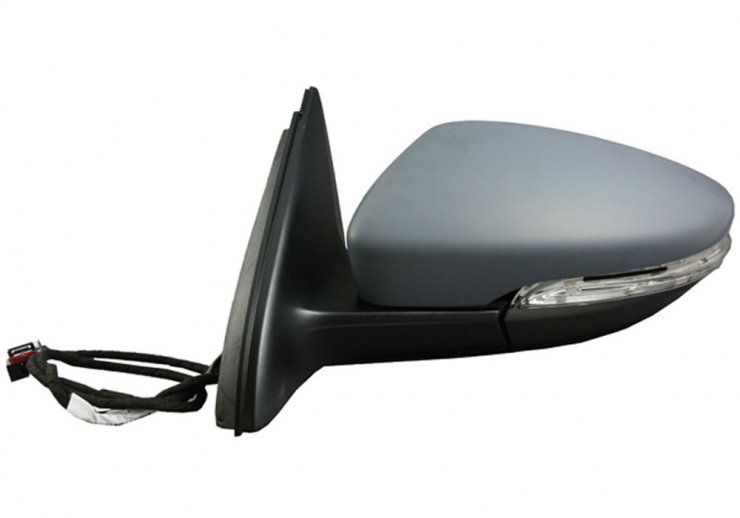 Espelho retrovisor elétrico esquerdo, asférico, aquecido, preparado, rebatível, com indicador (8 pinos)  pour VOLKSWAGEN BEETLE  pour VOLKSWAGEN BEETLE