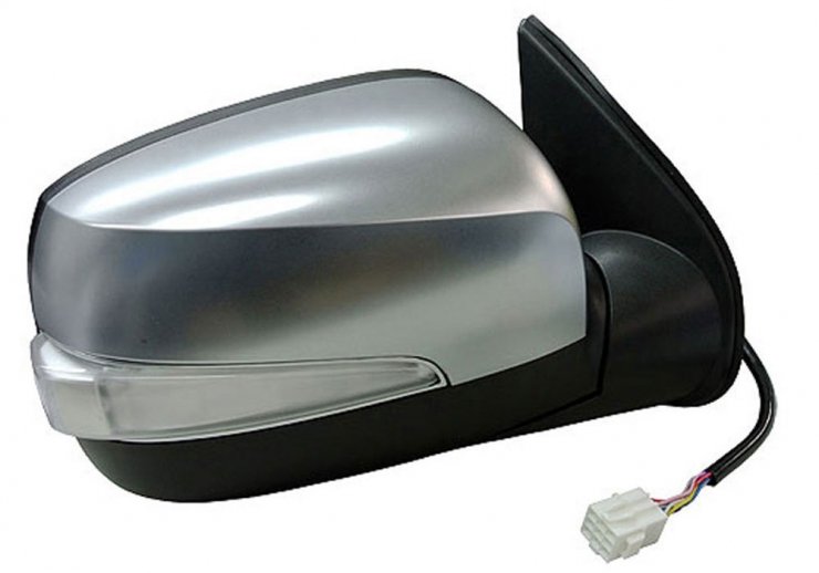 Espelho retrovisor elétrico direito, convexo, rebatível, com indicador, cromado (7 pinos)  pour ISUZU D-MAX  pour ISUZU D-MAX