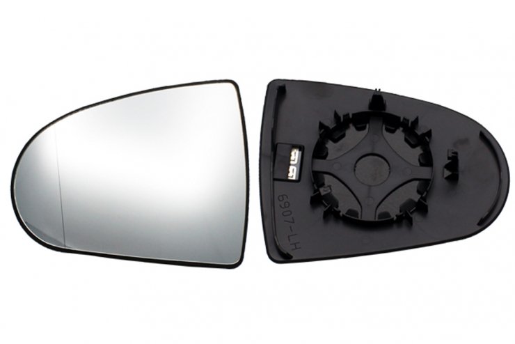 Acessar a peça Vidro + suporte do espelho retrovisor esquerdo, asférico, aquecido