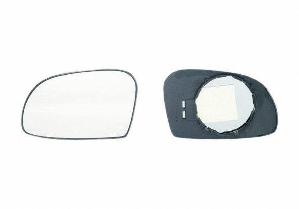 Acessar a peça Vidro + suporte para espelho retrovisor esquerdo, convexo Acessar a peça Vidro + suporte para espelho retrovisor esquerdo, convexo