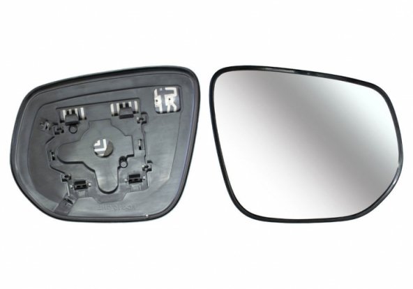 Acessar a peça Vidro + suporte do espelho retrovisor direito, convexo, aquecível Acessar a peça Vidro + suporte do espelho retrovisor direito, convexo, aquecível