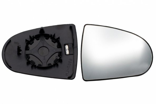 Acessar a peça Vidro + suporte do espelho retrovisor direito, convexo, aquecível