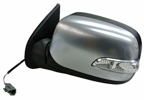 Acessar a peça Espelho retrovisor elétrico esquerdo, convexo, com indicador, cromado (5 pinos) Acessar a peça Espelho retrovisor elétrico esquerdo, convexo, com indicador, cromado (5 pinos)