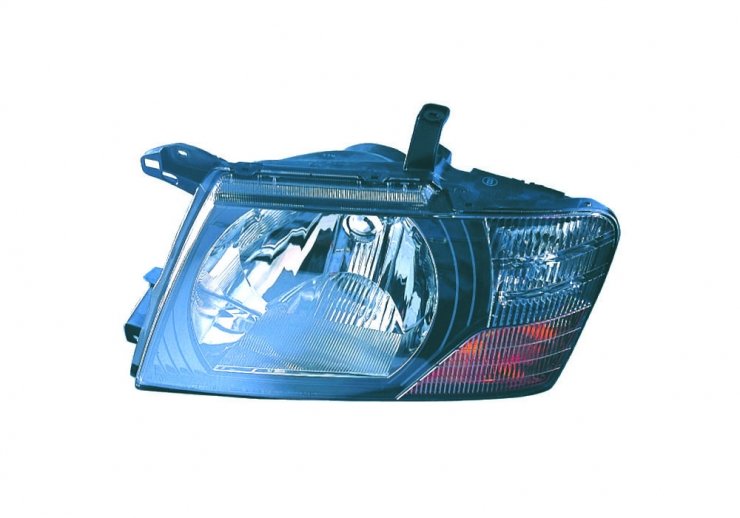 Farol elétrico esquerdo, preto, H4  pour MITSUBISHI MONTERO-PAJERO  pour MITSUBISHI MONTERO-PAJERO