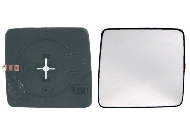 Acessar a peça Vidro + suporte do espelho retrovisor direito, convexo, azul