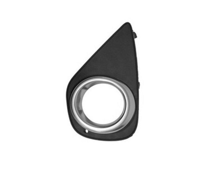 Acessar a peça Grelha do para choques esquerdo, preta, orifício luz de farol nevoeiro (Hybrid)