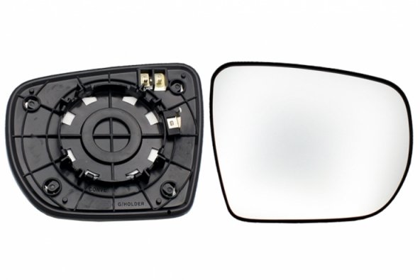 Acessar a peça Vidro + suporte do espelho retrovisor direito, convexo, aquecido Acessar a peça Vidro + suporte do espelho retrovisor direito, convexo, aquecido