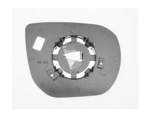 Acessar a peça Vidro + suporte para espelho retrovisor esquerdo, convexo Acessar a peça Vidro + suporte para espelho retrovisor esquerdo, convexo