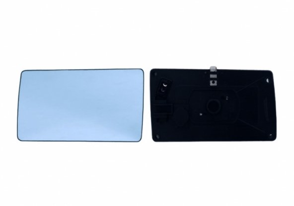 Acessar a peça Vidro + suporte do espelho retrovisor esquerdo, plano, azul