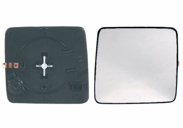 Acessar a peça Vidro + suporte do espelho retrovisor direito, convexo, azul