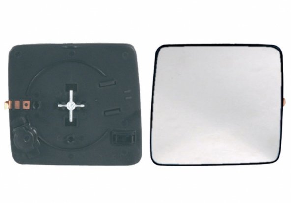 Acessar a peça Vidro + suporte do espelho retrovisor direito, convexo, azul, aquecível