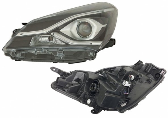 Acessar a peça Farol elétrico esquerdo, LED (5 portas)