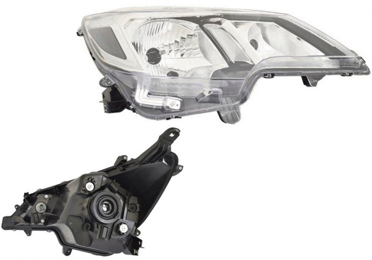 Acessar a peça Farol elétrico direito, H4