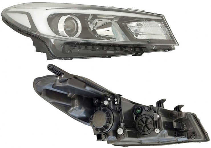 Acessar a peça Farol manual esquerdo, H7