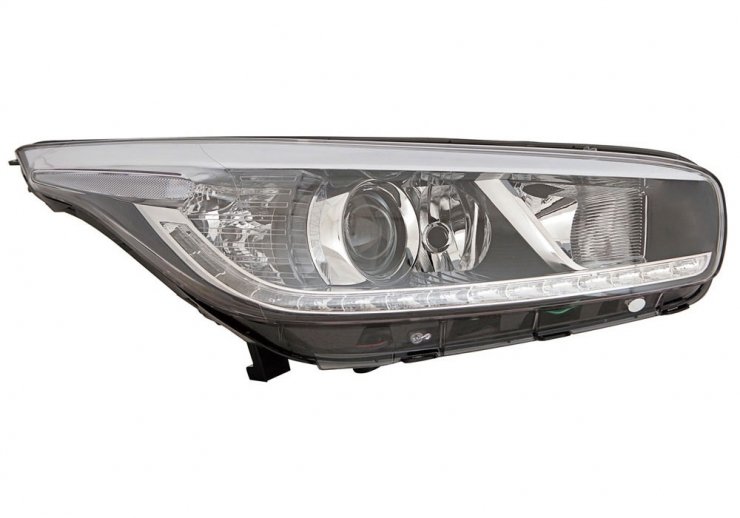 Farol elétrico direito, preto, LED, H7+H7+H7 (motor) KIA-CEED pour KIA CEED  pour KIA CEED