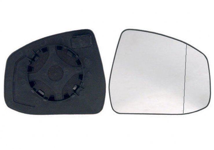Acessar a peça Vidro + suporte do espelho retrovisor direito, asférico
