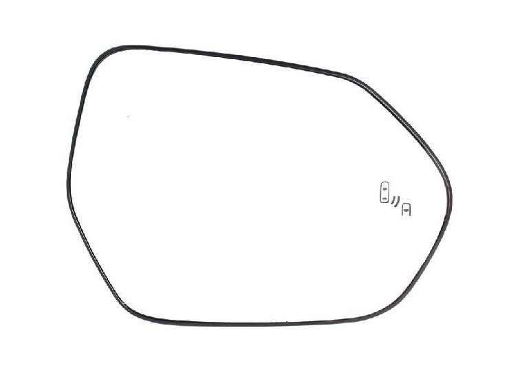 Acessar a peça Vidro + suporte espelho retrovisor direito, convexo, aquecido, side