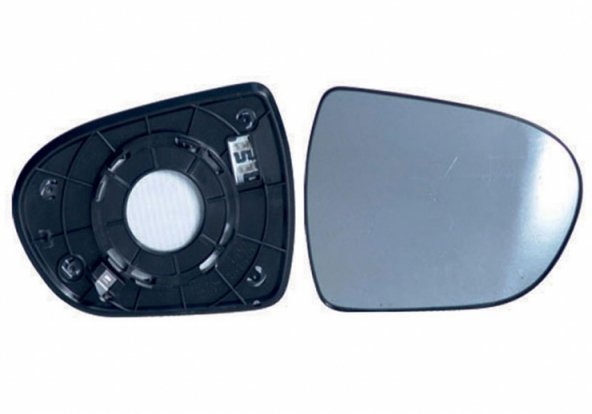 Acessar a peça Cristal com soporte direito, convexo, termico