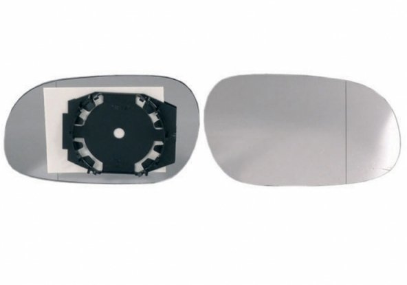 Acessar a peça Vidro + suporte do espelho retrovisor direito, asférico Acessar a peça Vidro + suporte do espelho retrovisor direito, asférico