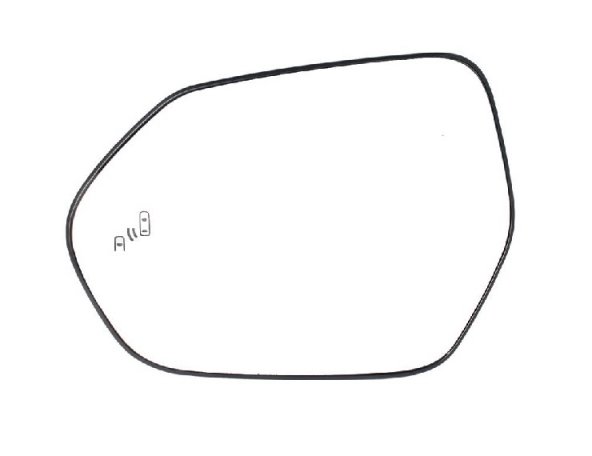 Acessar a peça Vidro + suporte do espelho retrovisor esquerdo, convexo, aquecido, side Acessar a peça Vidro + suporte do espelho retrovisor esquerdo, convexo, aquecido, side