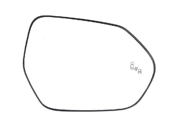 Acessar a peça Vidro + suporte espelho retrovisor direito, convexo, aquecido, side