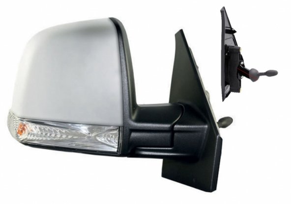 Acessar a peça Espelho direito mecânico, convexo, preparado, com pisca, sonda temperatura