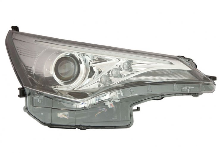 Acessar a peça Farol elétrico direito, preto, LED