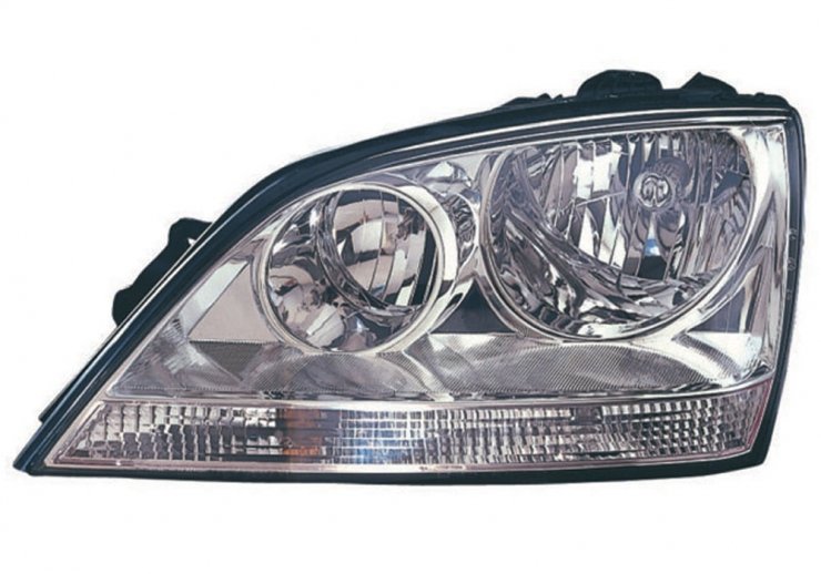 Acessar a peça Farol manual esquerdo, H1+H7