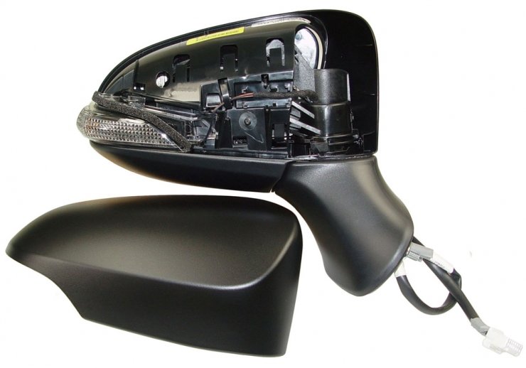 Acessar a peça Espelho retrovisor elétrico direito, convexo, aquecido, preparado, rebatível, com indicador (9 pinos)