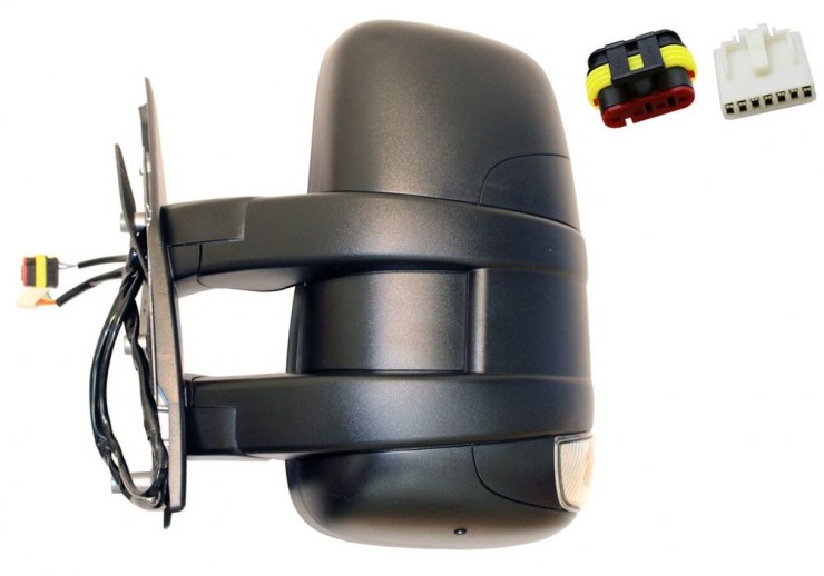 Acessar a peça Espelho retrovisor elétrico esquerdo, convexo, aquecido, com indicador (curto) (9 pinos)