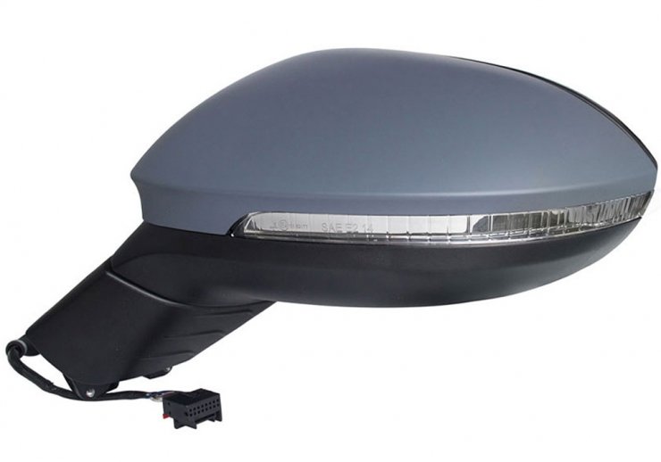 Espelho retrovisor elétrico esquerdo, asférico, aquecido, preparado, com indicador, LED (6 pinos)  pour VOLKSWAGEN ID  pour VOLKSWAGEN ID
