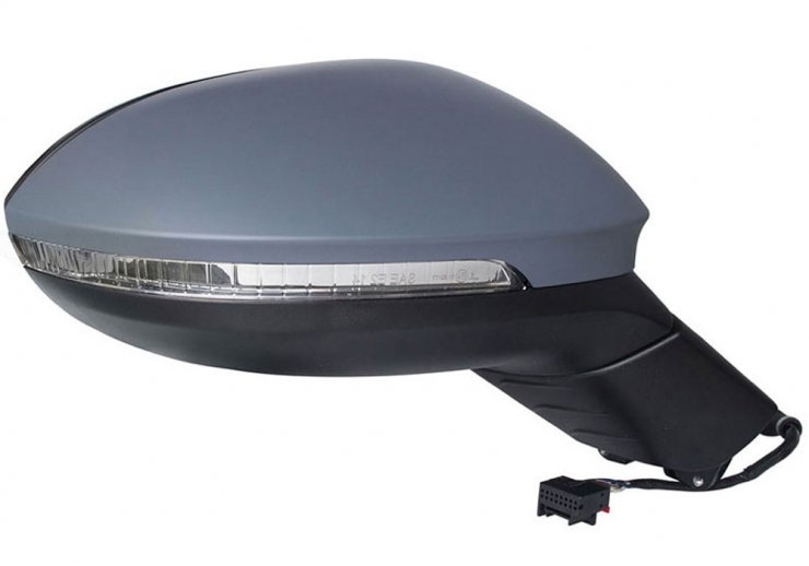 Espelho retrovisor elétrico direito, convexo, aquecido, preparado, com indicador, LED (6 pinos)  pour VOLKSWAGEN ID  pour VOLKSWAGEN ID