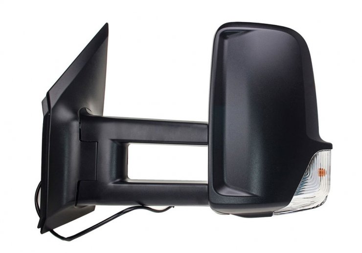 Espelho retrovisor elétrico esquerdo, convexo, aquecido, com indicador (longo) VOLKSWAGEN-CRAFTER pour VOLKSWAGEN CRAFTER  pour VOLKSWAGEN CRAFTER