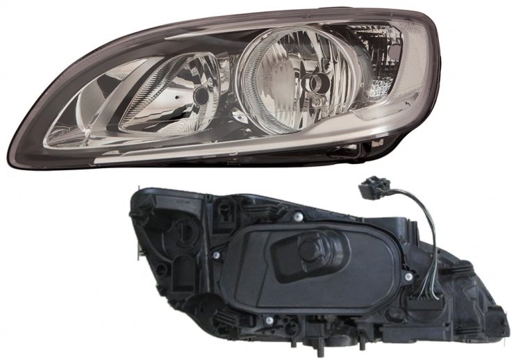 Farol elétrico esquerdo, LED, H7+H9 (motor) (âncora dupla)  pour VOLVO S60-V60  pour VOLVO S60-V60
