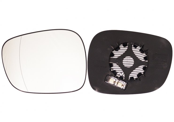 Acessar a peça Vidro + suporte do espelho retrovisor esquerdo, asférico, térmico, electrocrómico (4 pinos)