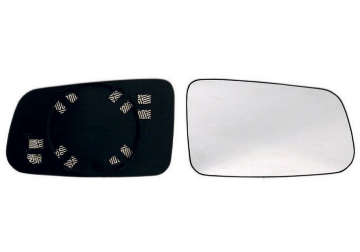 Acessar a peça Vidro + suporte do espelho retrovisor direito, convexo, aquecível